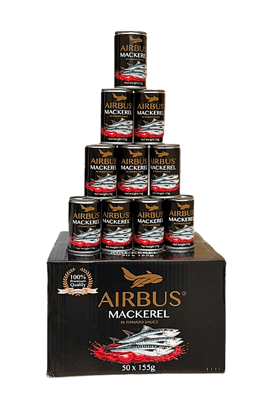 Retail carton of Mackerel in tomato sauce — 155g